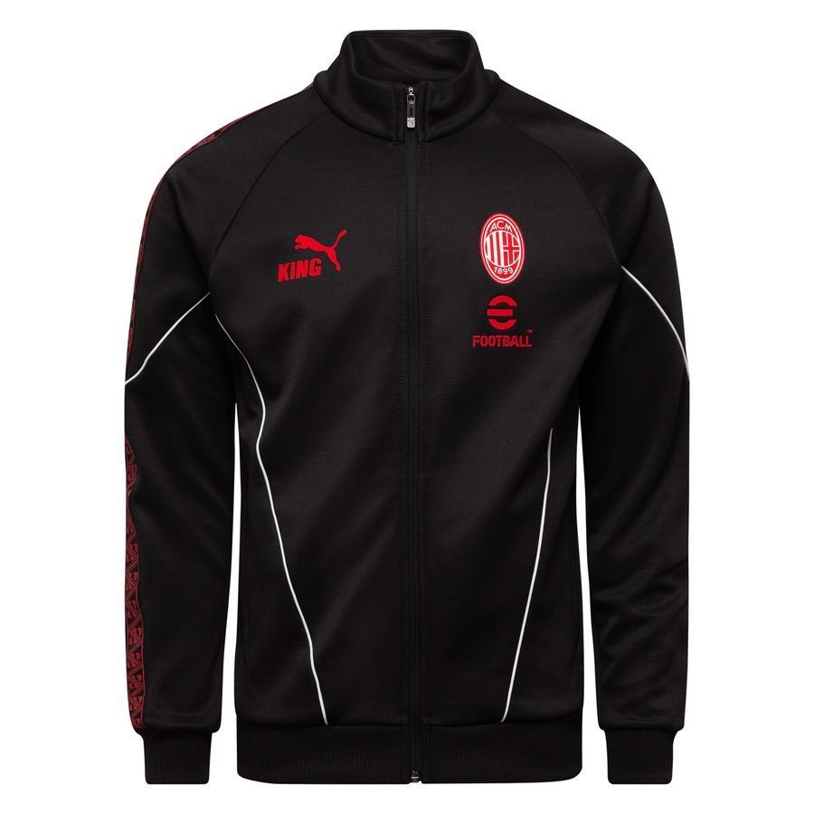 Milan Track Jacket King Anthem - PUMA Black/For All Time Red - Men's-SoccerKits Hub | Buy Soccer Jerseys Online