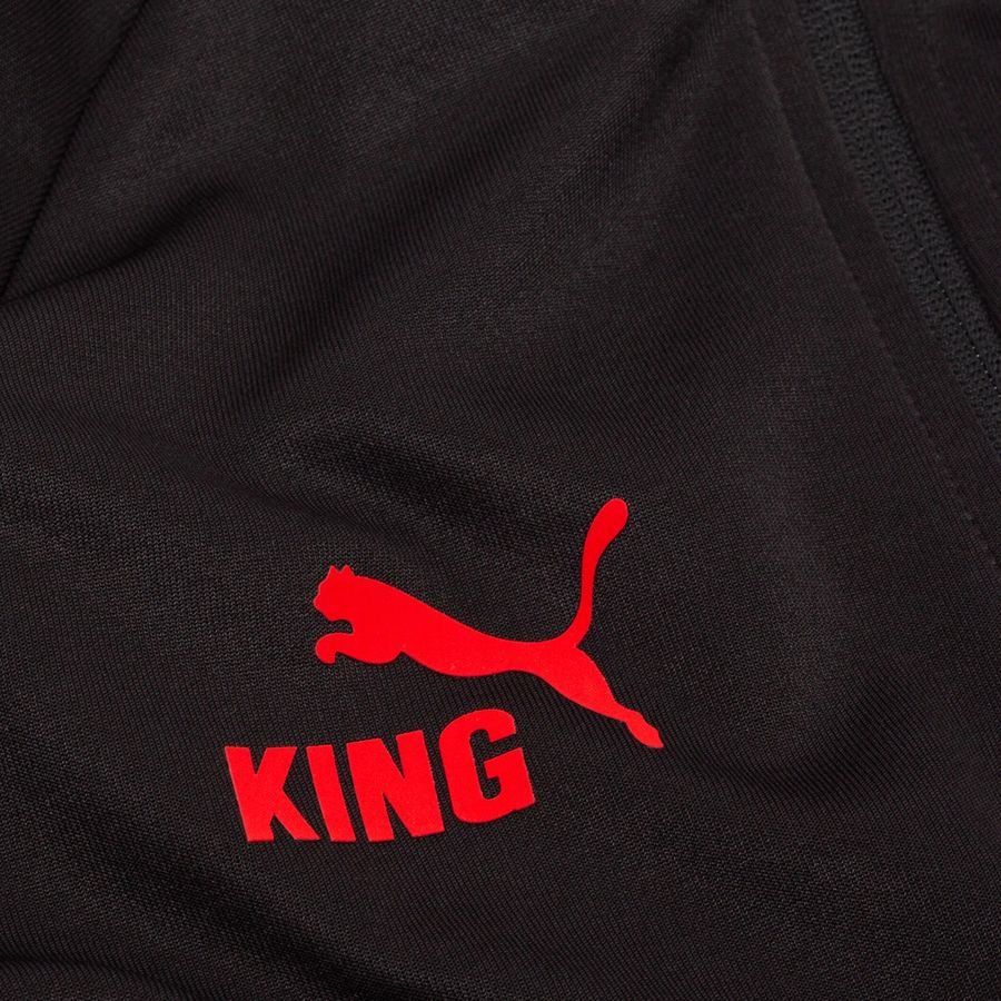 Milan Track Jacket King Anthem - PUMA Black/For All Time Red - Men's-SoccerKits Hub | Buy Soccer Jerseys Online