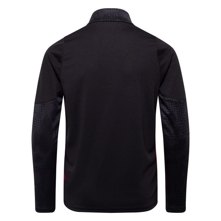 Milan Training Shirt 1/4 Zip - PUMA Black/For All Time Red Kids-SoccerKits Hub | Buy Soccer Jerseys Online