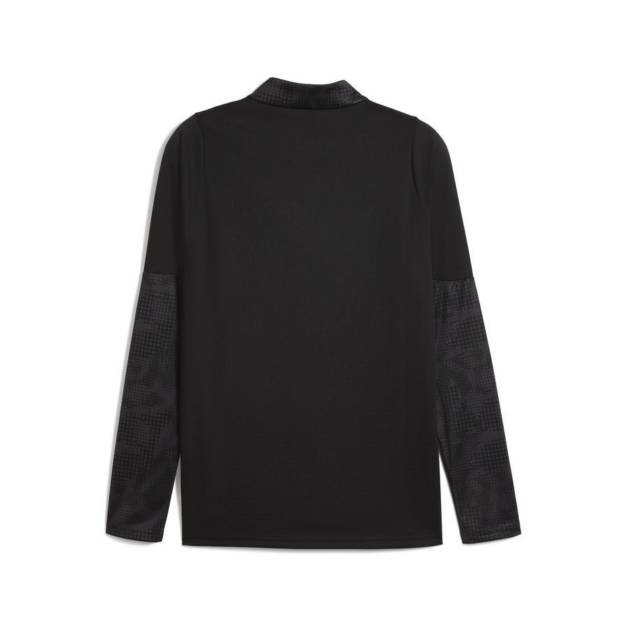Milan Training Shirt 1/4 Zip - PUMA Black/For All Time Red - Men's-SoccerKits Hub | Buy Soccer Jerseys Online