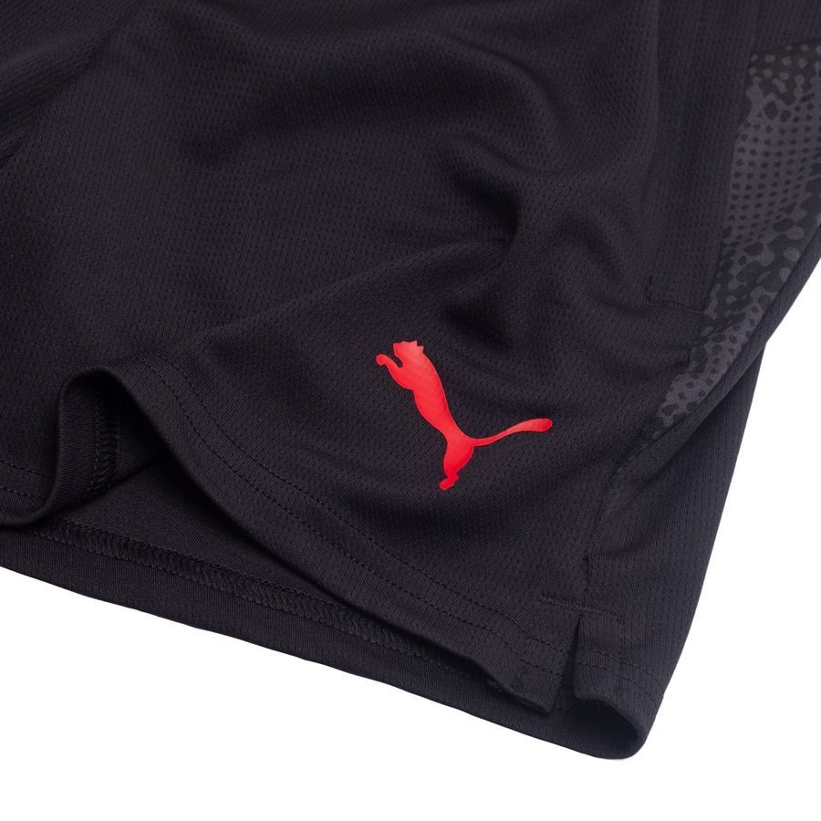 Milan Training Shorts - PUMA Black/For All Time Red Kids-SoccerKits Hub | Buy Soccer Jerseys Online