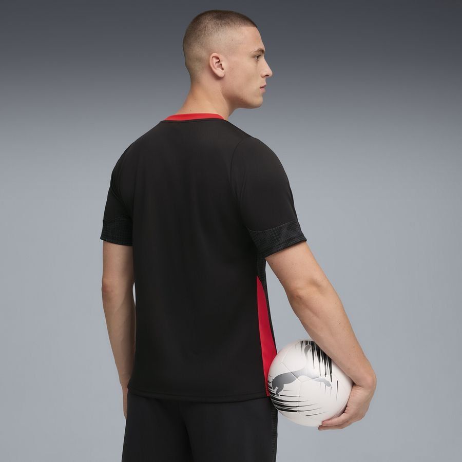 Milan Training T-Shirt - PUMA Black/For All Time Red - Men's-SoccerKits Hub | Buy Soccer Jerseys Online