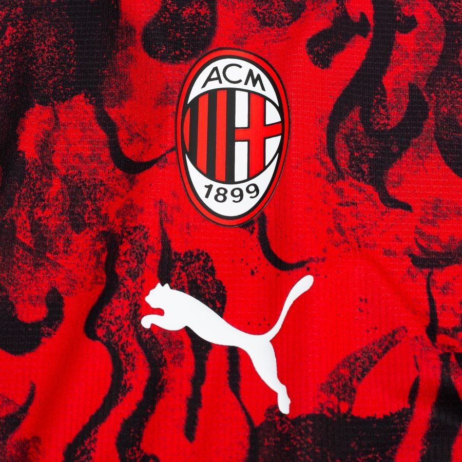 Milan Training T-Shirt Pre Match - For All Time Red/PUMA Black - Men's-SoccerKits Hub | Buy Soccer Jerseys Online