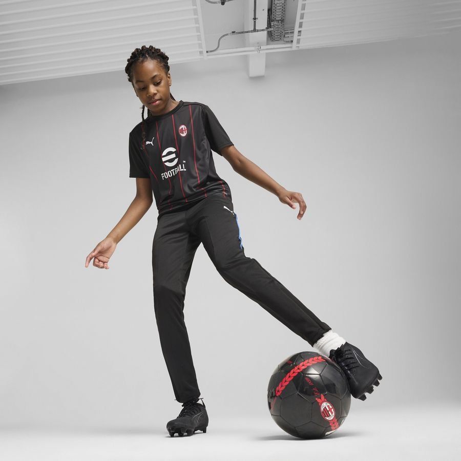 Milan Training T-Shirt Pre Match - PUMA Black/For All Time Red Kids-SoccerKits Hub | Buy Soccer Jerseys Online