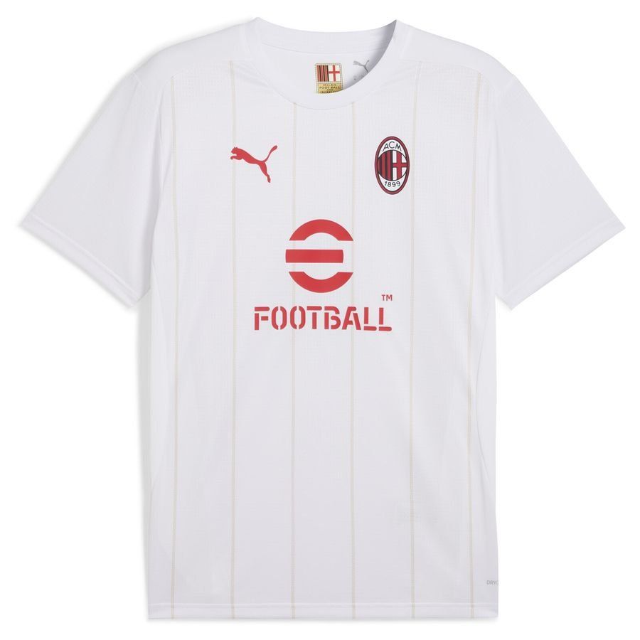 Milan Training T-Shirt Pre Match - PUMA White - Men's-SoccerKits Hub | Buy Soccer Jerseys Online