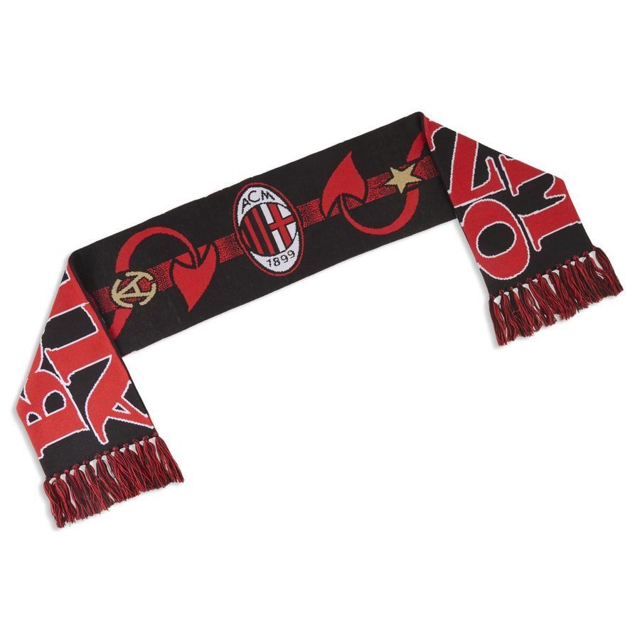 Milan X Slam Jam Scarf - Black/For All Time Red - Men's-SoccerKits Hub | Buy Soccer Jerseys Online