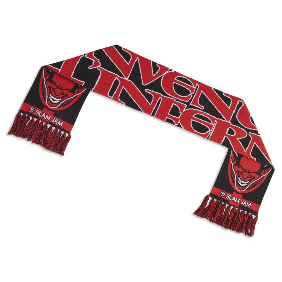 Milan X Slam Jam Scarf - Black/For All Time Red - Men's-SoccerKits Hub | Buy Soccer Jerseys Online