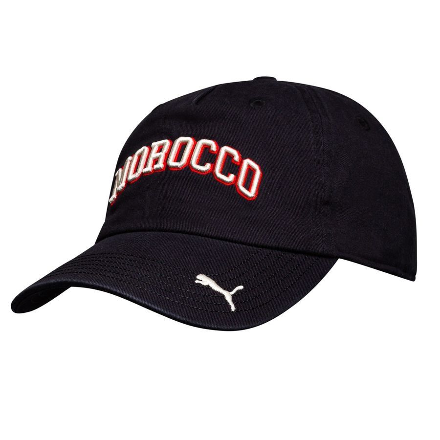 Morocco Cap FtblCulture World Cup 2026 - PUMA Black/For All Time Red - Men's-SoccerKits Hub | Buy Soccer Jerseys Online