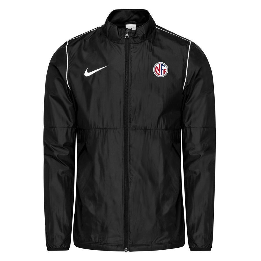 NFF DOMMER Nike Rain Jacket Repel Park 20 - Black/White - Men's-SoccerKits Hub | Buy Soccer Jerseys Online