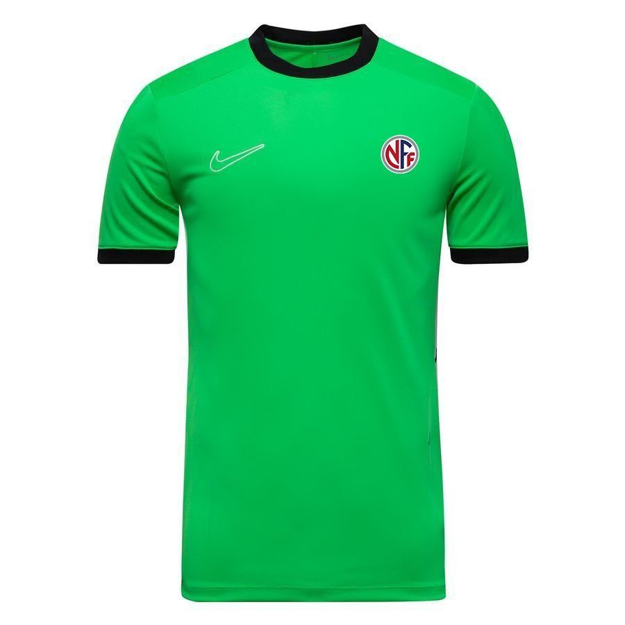 NFF DOMMER Nike Training T-Shirt Dri-FIT Academy 25 - Green Spark/Black/White - Men's-SoccerKits Hub | Buy Soccer Jerseys Online