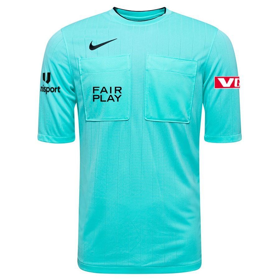 NFF Nike Referee's Shirt II Dri-FIT - Hyper Turquoise/Black - Men's-SoccerKits Hub | Buy Soccer Jerseys Online