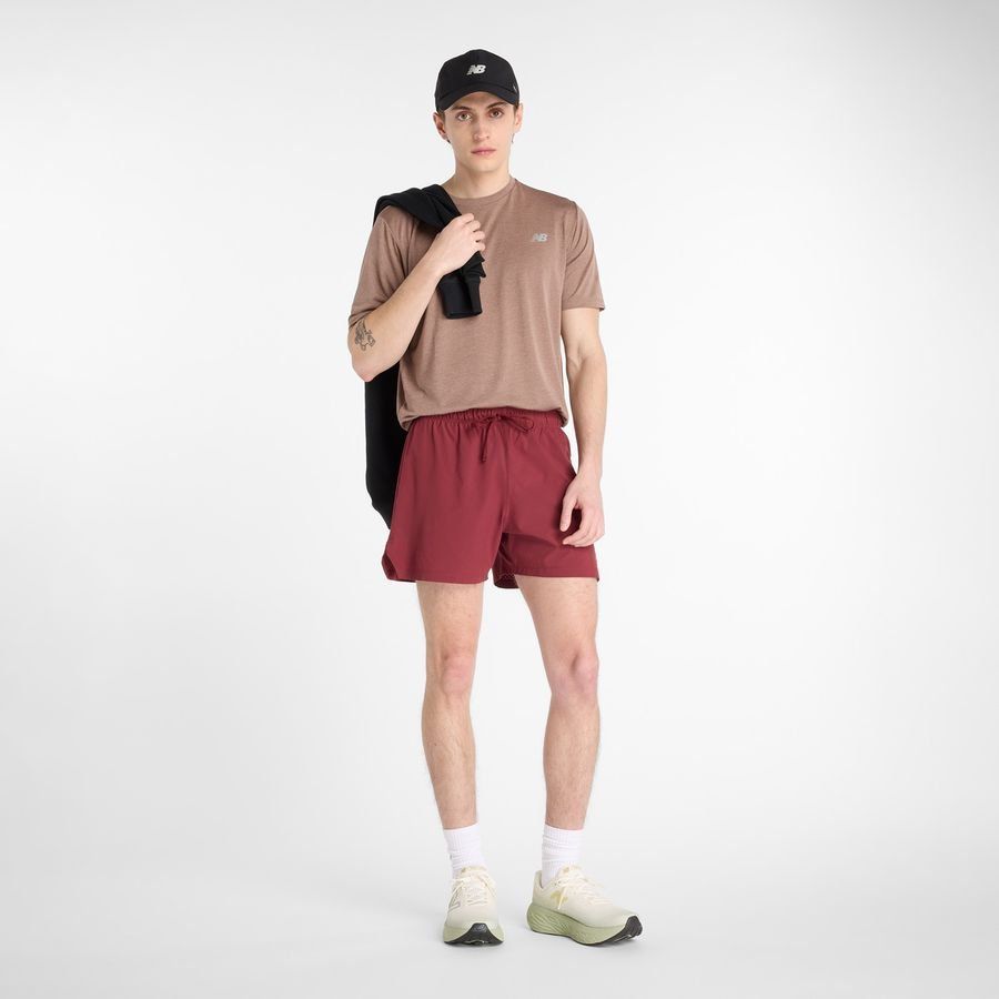 New Balance Running T-Shirt Athletics Run - Earth Shadow - Men's-SoccerKits Hub | Buy Soccer Jerseys Online