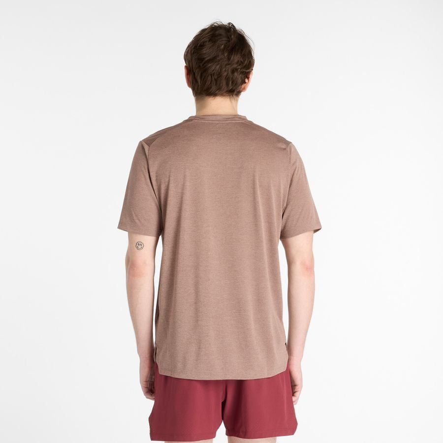 New Balance Running T-Shirt Athletics Run - Earth Shadow - Men's-SoccerKits Hub | Buy Soccer Jerseys Online