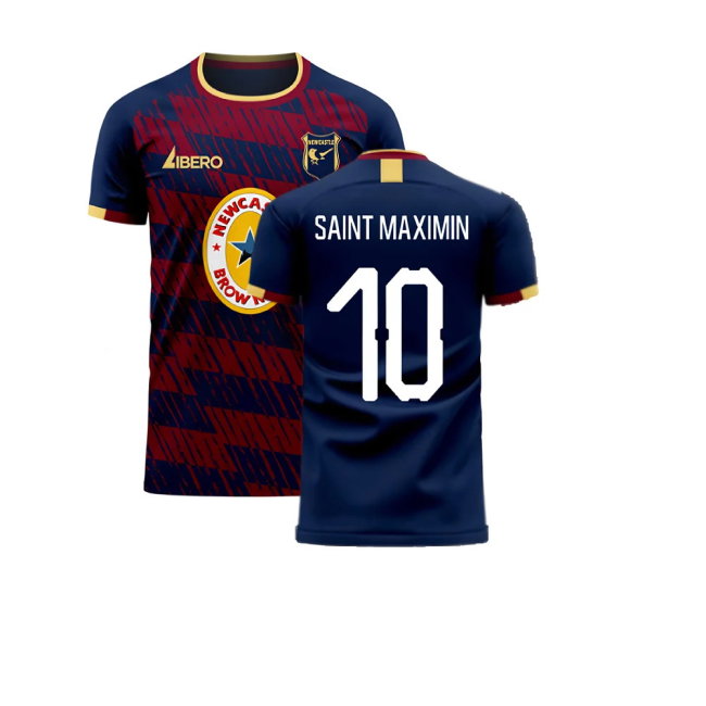 Newcastle 2025-2026 Away Concept Football Kit (Libero) (SAINT MAXIMIN 10) - Baby-SoccerKits Hub | Buy Soccer Jerseys Online
