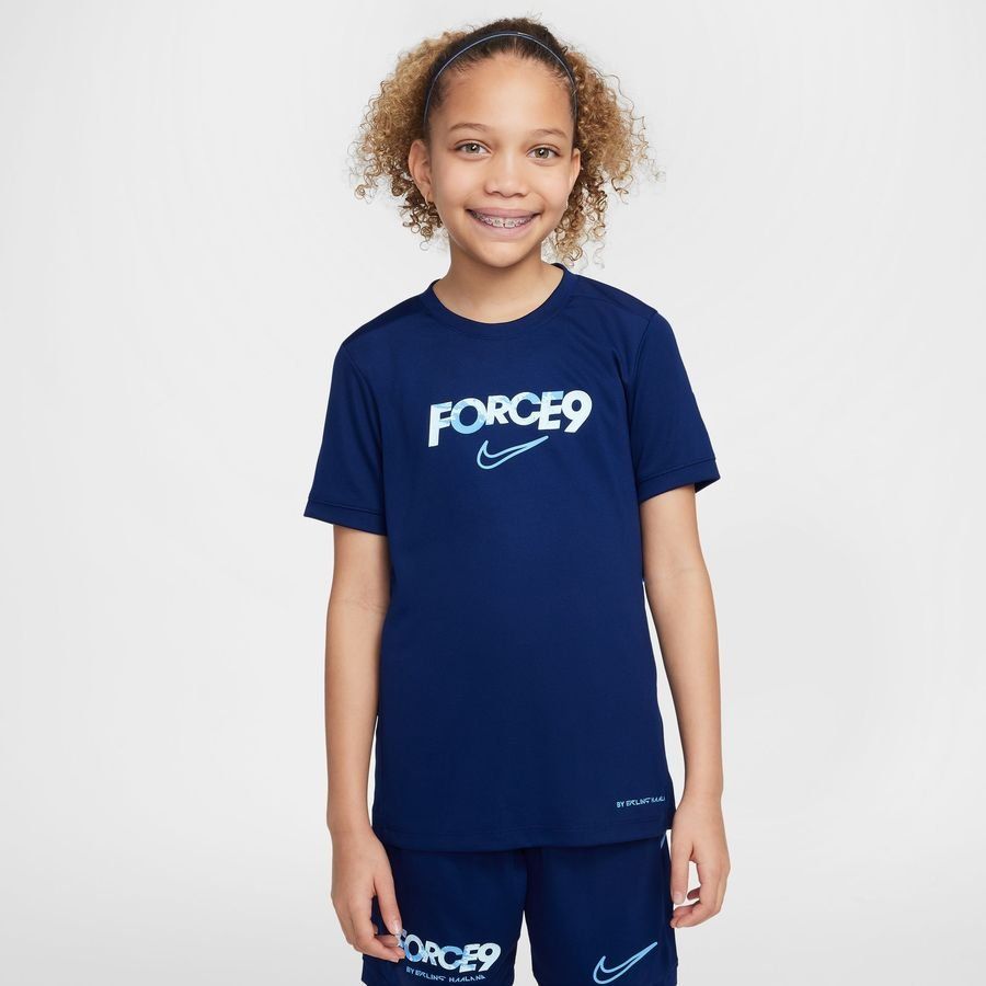 Nike Training T-Shirt Dri-FIT Academy 25 Erling Haaland Personal Edition - Blue Void/University Blue Kids-SoccerKits Hub | Buy Soccer Jerseys Online