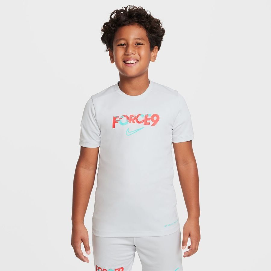 Nike Training T-Shirt Dri-FIT Academy 25 Erling Haaland Personal Edition - Photon Dust/Dynamic Turq Kids-SoccerKits Hub | Buy Soccer Jerseys Online