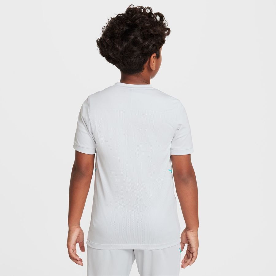 Nike Training T-Shirt Dri-FIT Academy 25 Erling Haaland Personal Edition - Photon Dust/Dynamic Turq Kids-SoccerKits Hub | Buy Soccer Jerseys Online