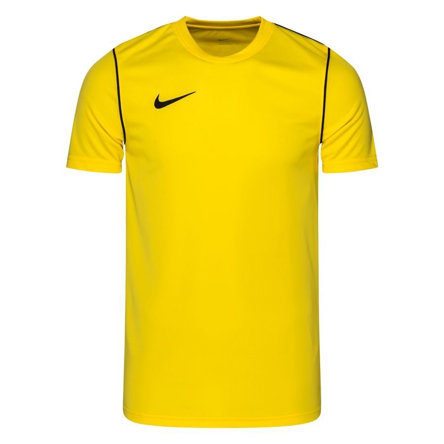 Nike Training T-Shirt Dri-FIT Park 20 - Yellow/Black - Men's-SoccerKits Hub | Buy Soccer Jerseys Online
