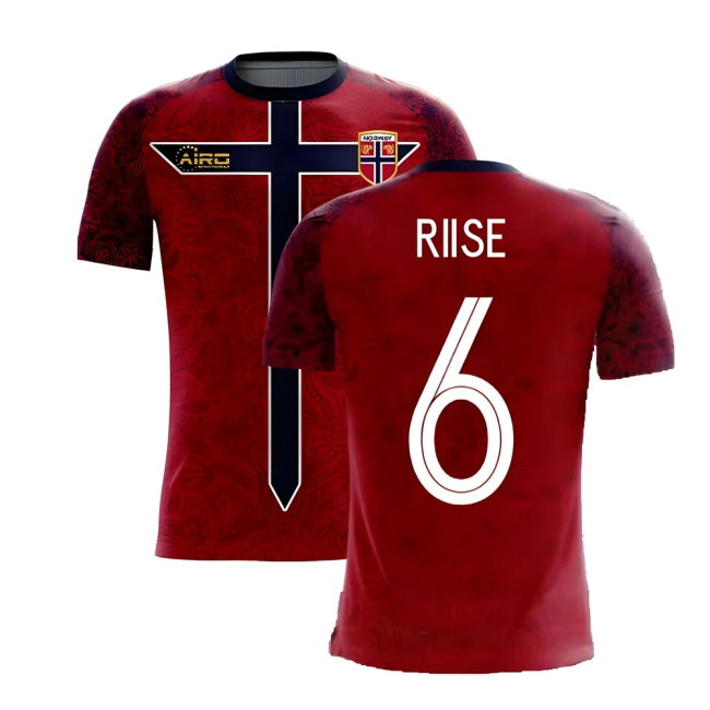 Norway 2025-2026 Home Concept Football Kit (Airo) (RIISE 6)-SoccerKits Hub | Buy Soccer Jerseys Online