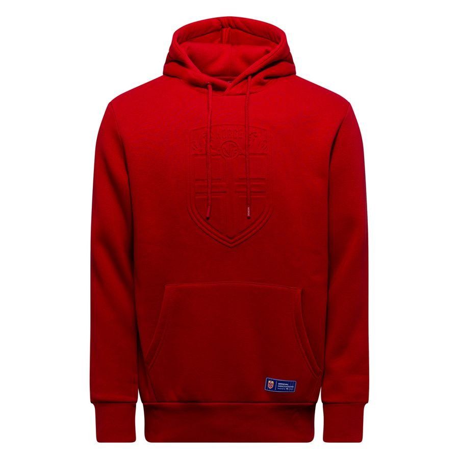 Norway Crest Hoodie - Red - Men's-SoccerKits Hub | Buy Soccer Jerseys Online
