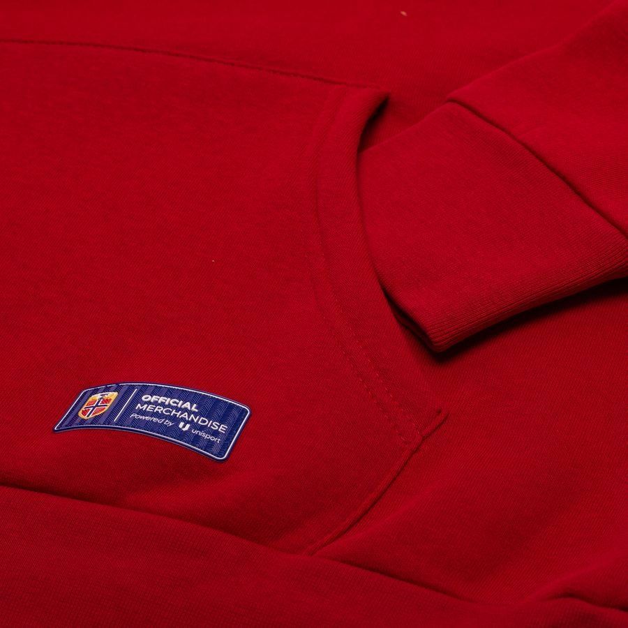 Norway Crest Hoodie - Red - Men's-SoccerKits Hub | Buy Soccer Jerseys Online