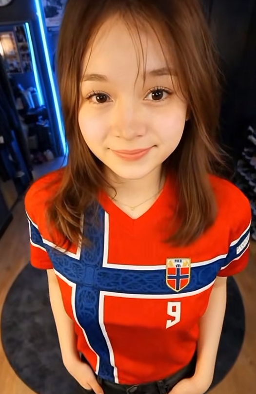 Norway Home Shirt World Cup 2026 Fan Photo