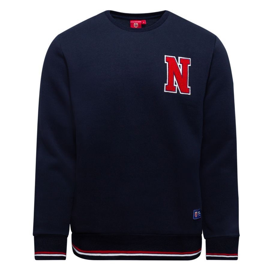 Norway "N" Crewneck - Navy - Men's-SoccerKits Hub | Buy Soccer Jerseys Online