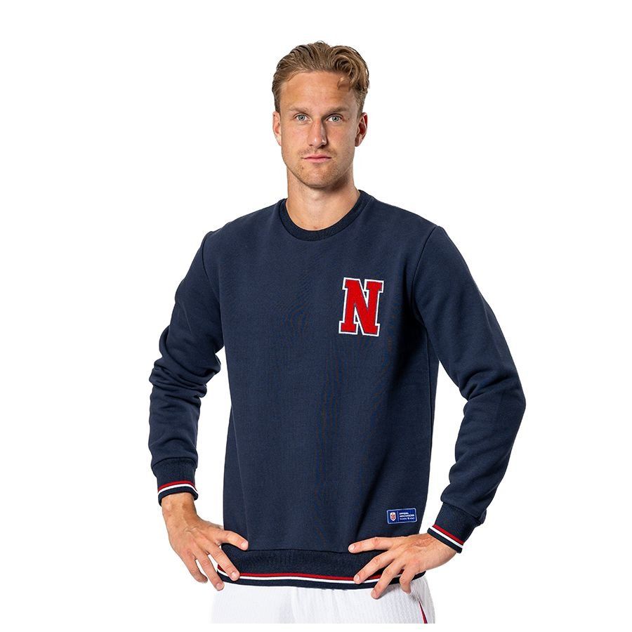 Norway "N" Crewneck - Navy - Men's-SoccerKits Hub | Buy Soccer Jerseys Online