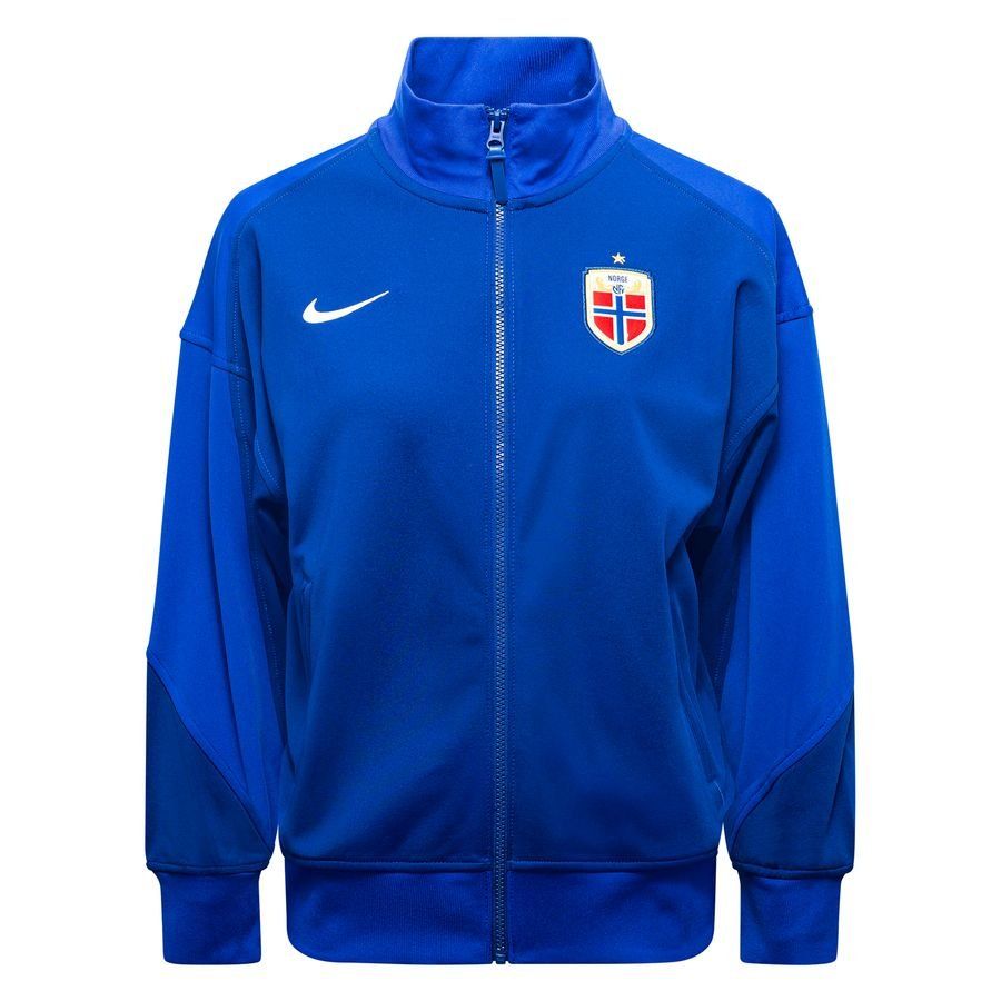 Norway Training Jacket Dri-FIT Academy Pro Anthem - Old Royal/Medium Blue/White Women-SoccerKits Hub | Buy Soccer Jerseys Online