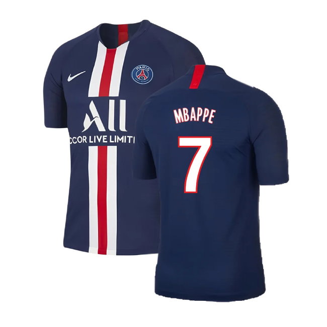 PSG 2019-20 Home Nike Vaporknit Shirt ((Mint) S) (MBAPPE 7)-SoccerKits Hub | Buy Soccer Jerseys Online