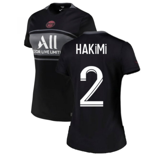 PSG 2021-2022 Womens 3rd Shirt (HAKIMI 2)-SoccerKits Hub | Buy Soccer Jerseys Online