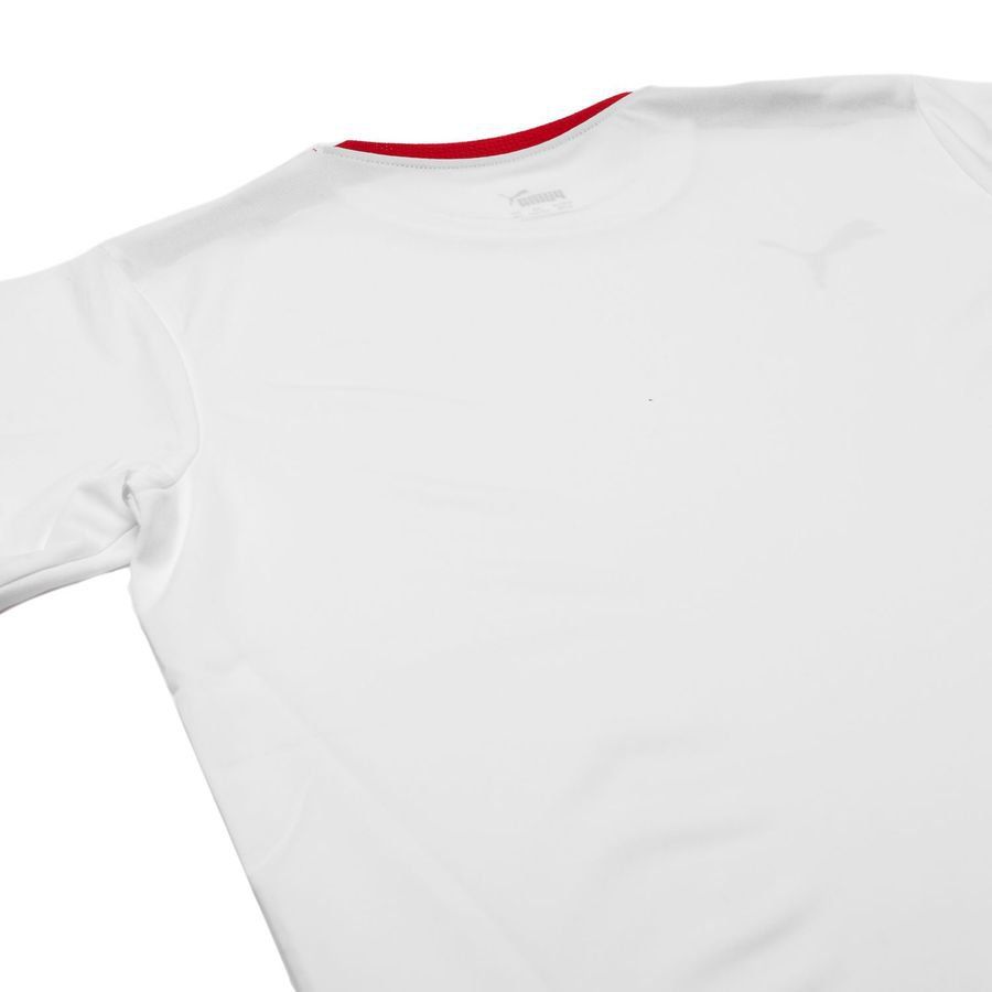 PUMA Training T-Shirt teamLIGA - White/Red - Men's-SoccerKits Hub | Buy Soccer Jerseys Online