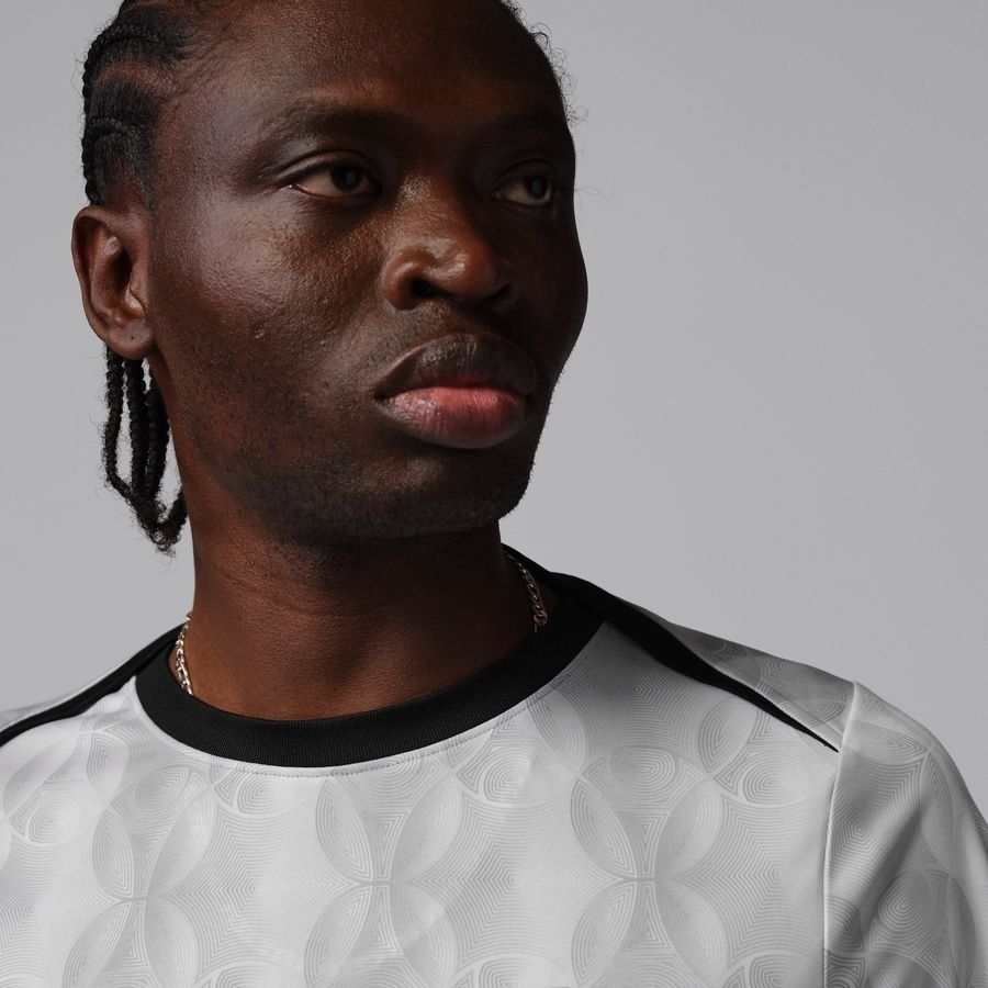 Paris Saint Germain Training T-Shirt Dri-FIT Academy Pro Pre Match Jordan x PSG Night Edition - Medium Grey Heather/Black - Men's-SoccerKits Hub | Buy Soccer Jerseys Online