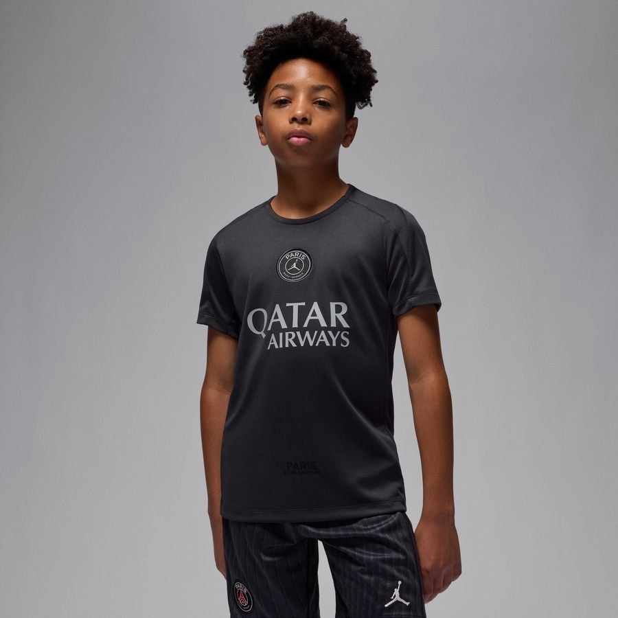 Paris Saint Germain Training T-Shirt Dri-FIT Strike 4th Jordan x PSG - Particle Grey/Off Noir Kids-SoccerKits Hub | Buy Soccer Jerseys Online