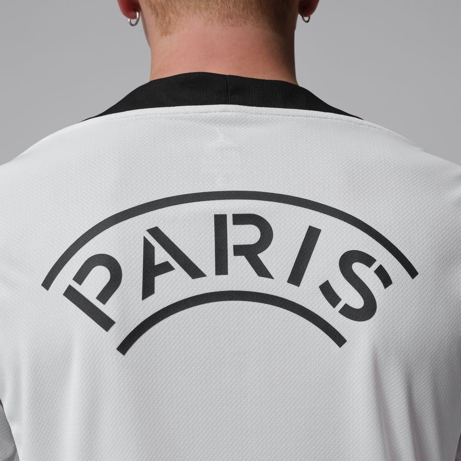 Paris Saint Germain Training T-Shirt Dri-FIT Strike Jordan x PSG Night Edition - White/Atmosphere Grey/Black - Men's-SoccerKits Hub | Buy Soccer Jerseys Online