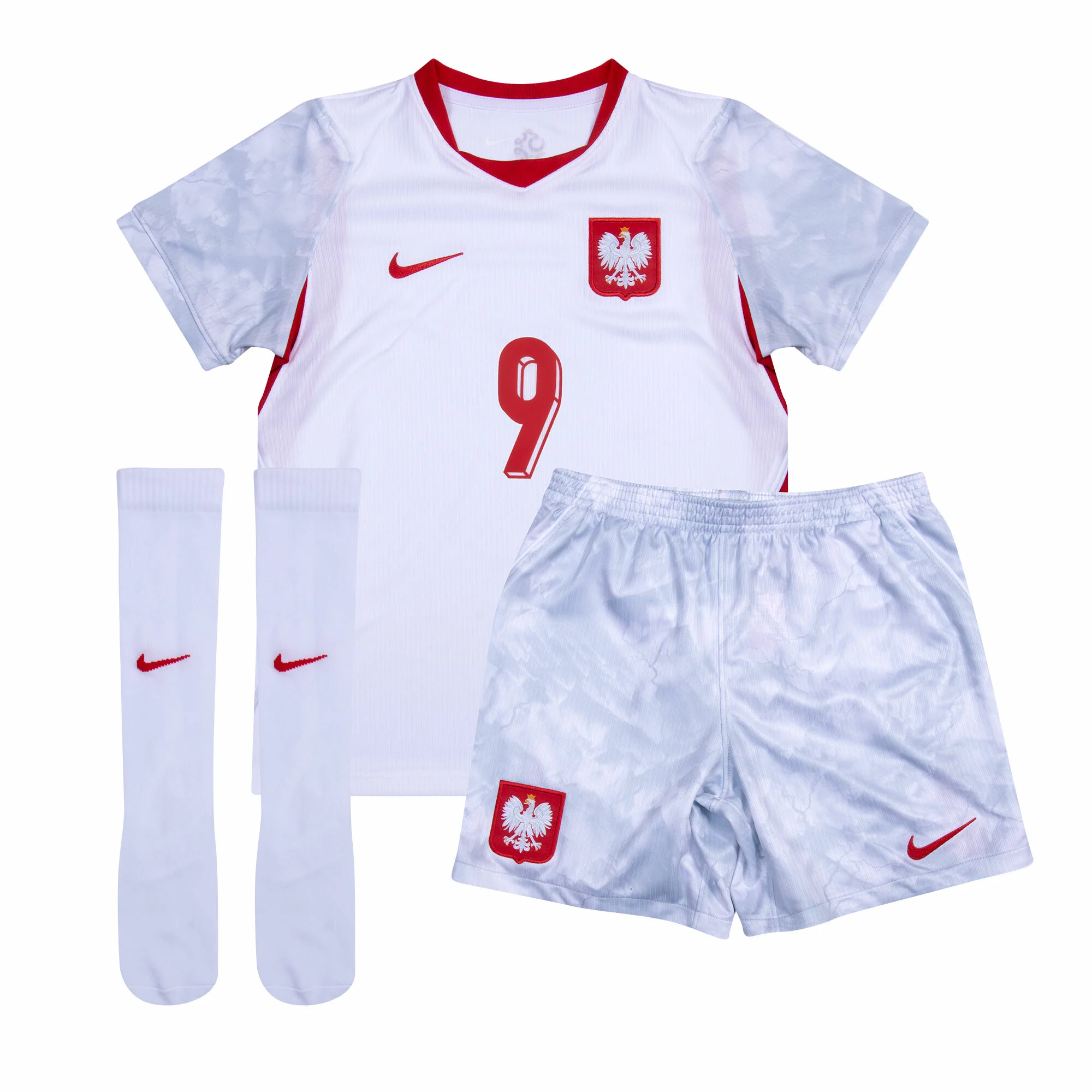 Poland World Cup 2026 Home Mini-Kit Lewandowski #9