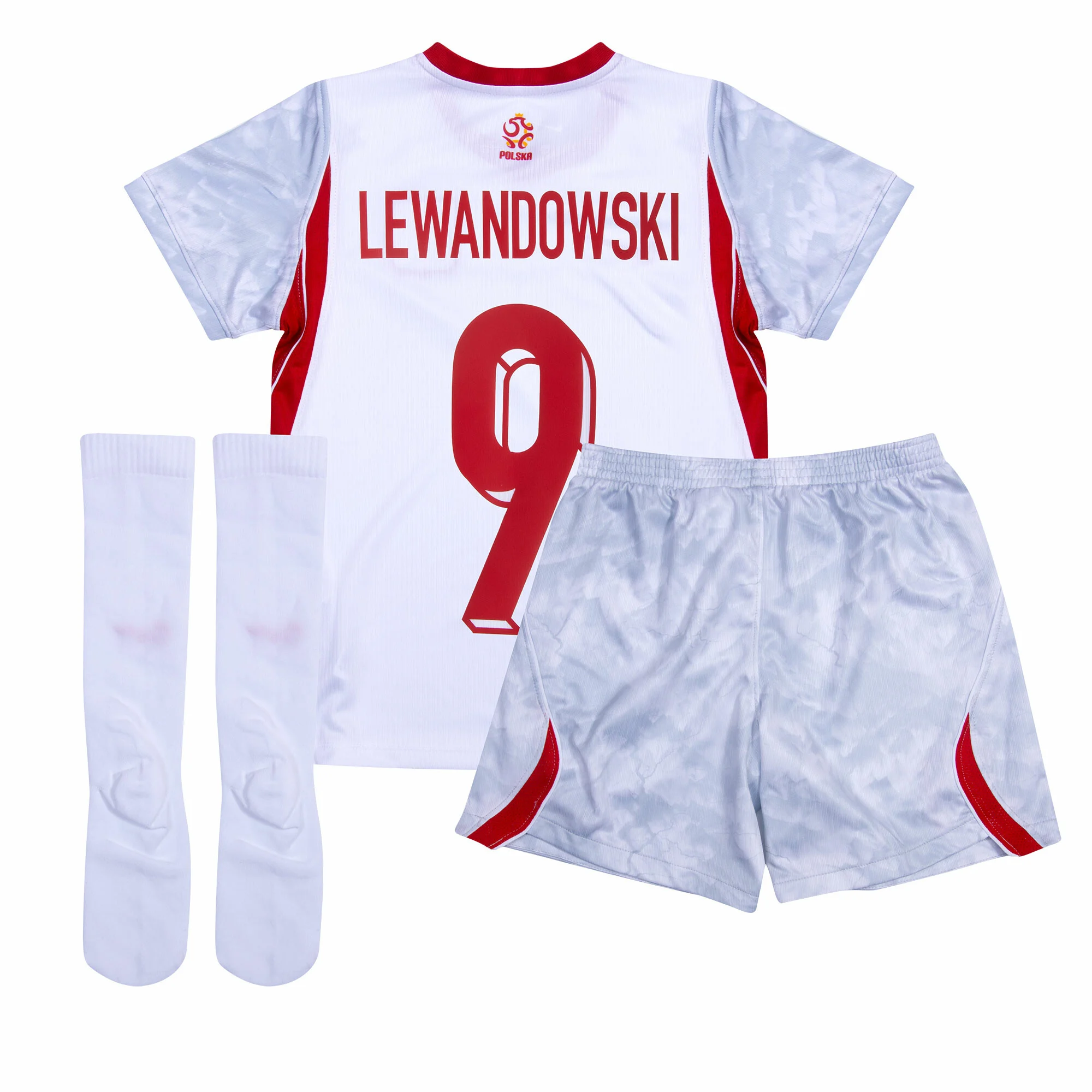 Poland World Cup 2026 Home Mini-Kit Lewandowski #9