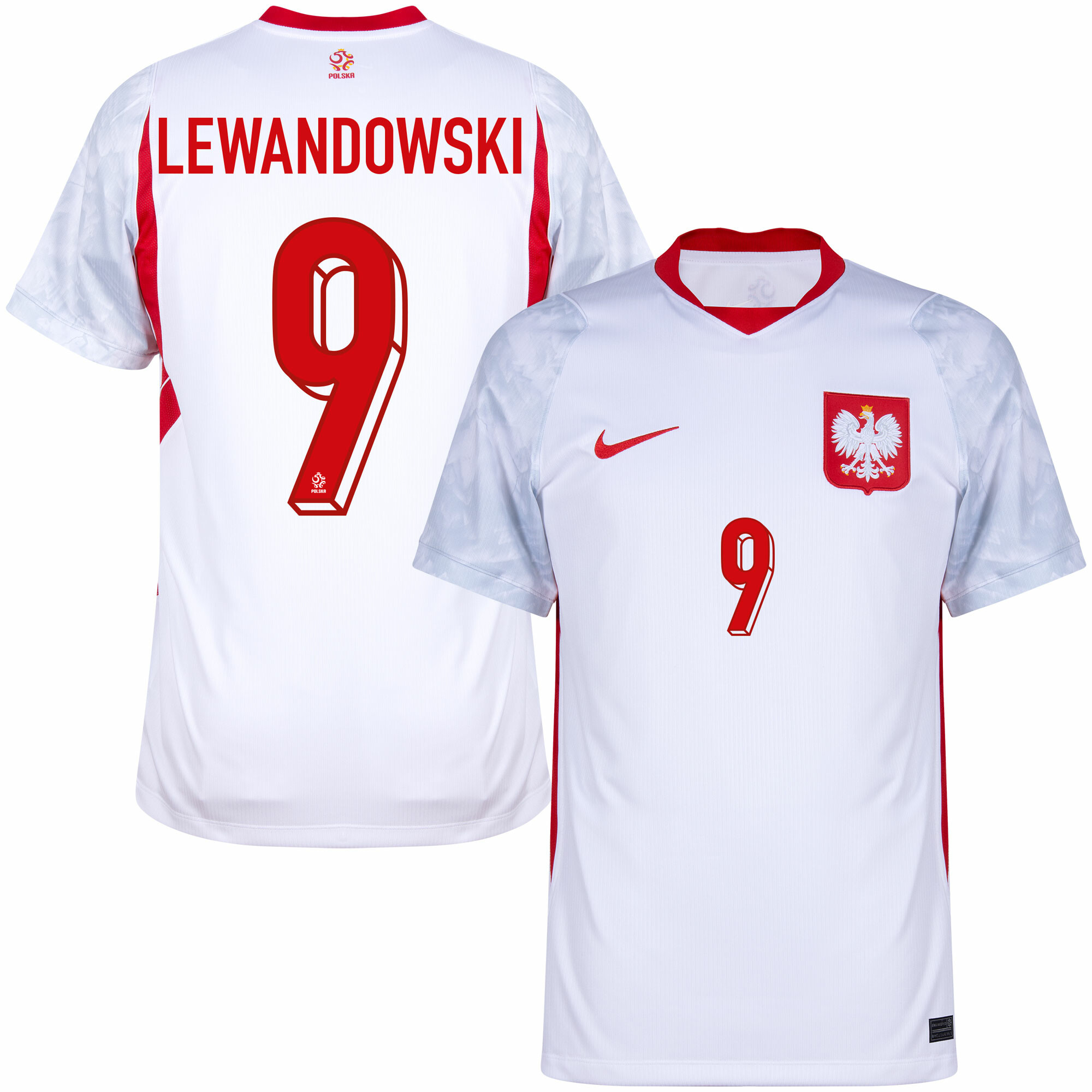 Poland World Cup 2026 Home Shirt Lewandowski 9 