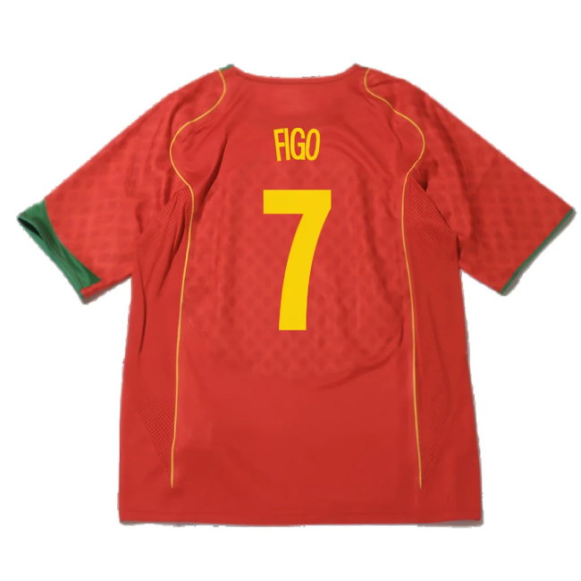 Portugal 2004 Reissue Home Shirt (Figo 7)-SoccerKits Hub | Buy Soccer Jerseys Online