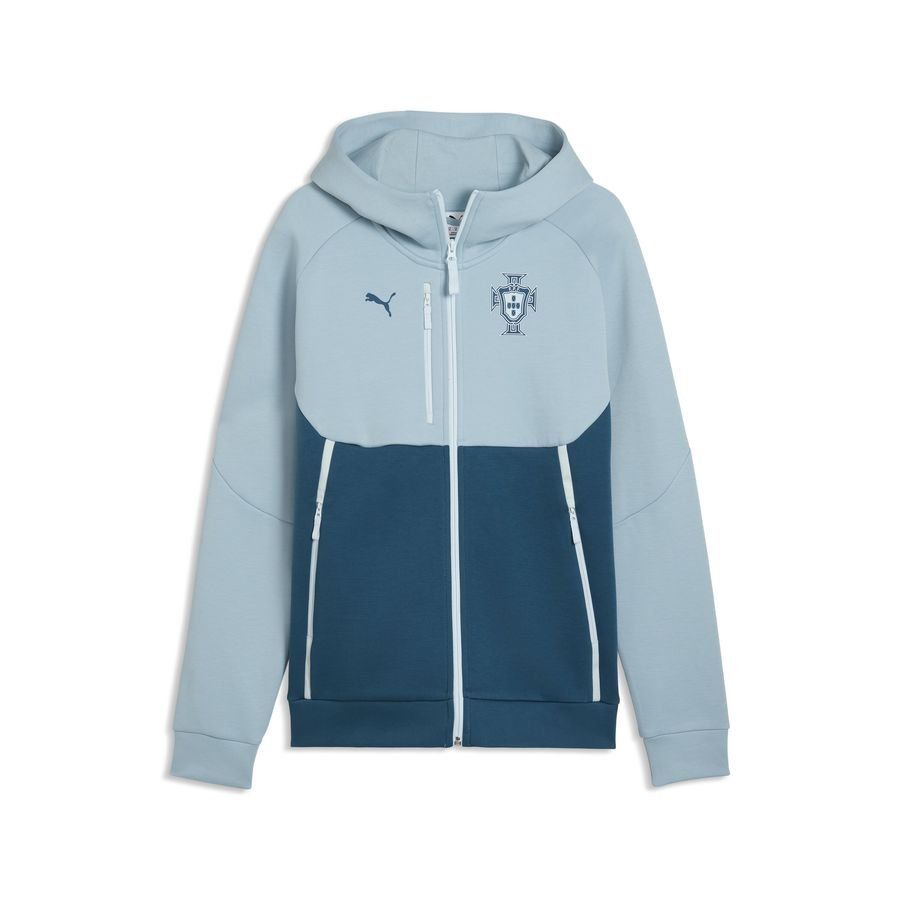 Portugal Track Jacket Pumatech FZ World Cup 2026 - Seafoam - Men's-SoccerKits Hub | Buy Soccer Jerseys Online