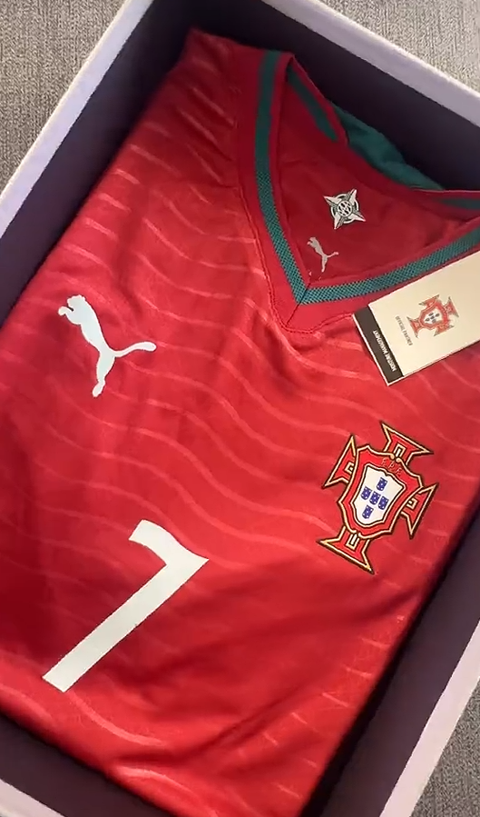 Portugal CR7 World Cup 2026 Shirt Fan Photo