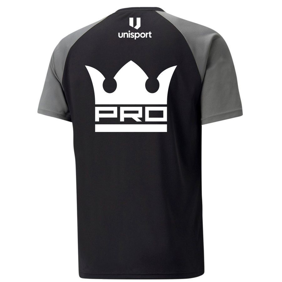 Pro Træner T-Shirt - Black Smoke Grey - Men's-SoccerKits Hub | Buy Soccer Jerseys Online