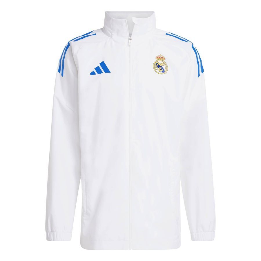 REAL EU AW JKT WHITE - Men's-SoccerKits Hub | Buy Soccer Jerseys Online