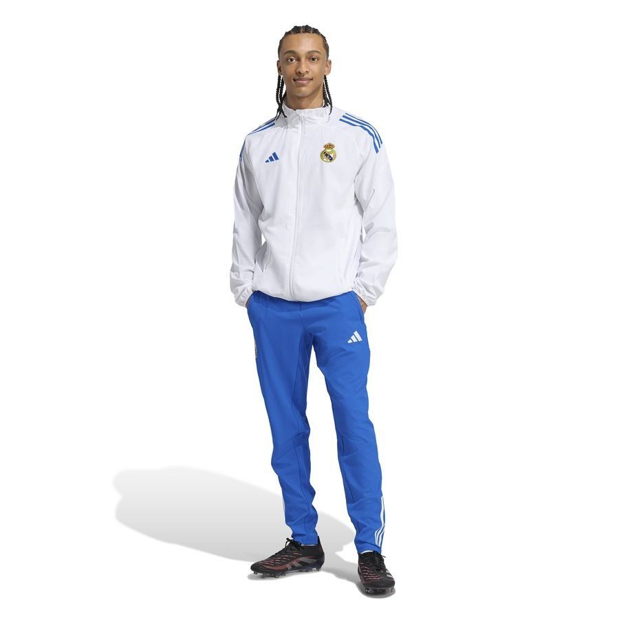 REAL EU PRE JKT WHITE - Men's-SoccerKits Hub | Buy Soccer Jerseys Online