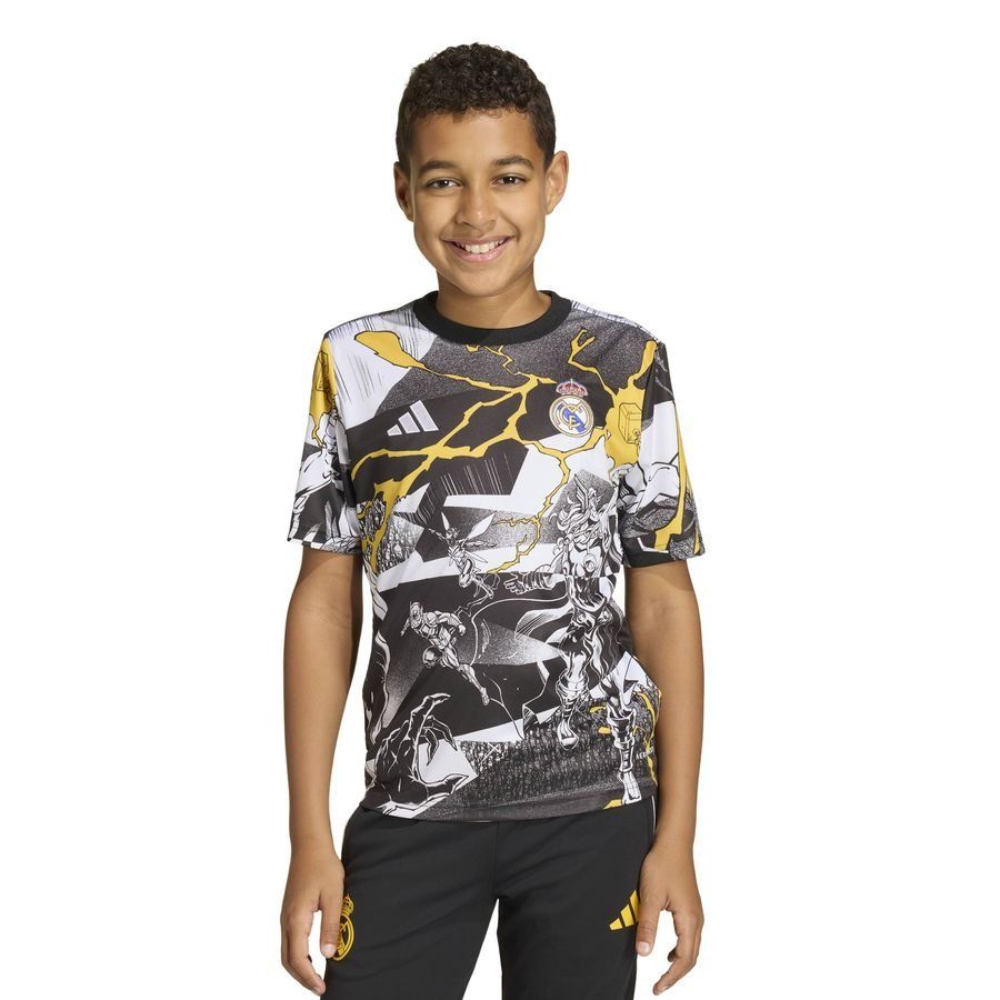 REAL PRESHI Y WHITE/BLACK/BOGOLD-SoccerKits Hub | Buy Soccer Jerseys Online