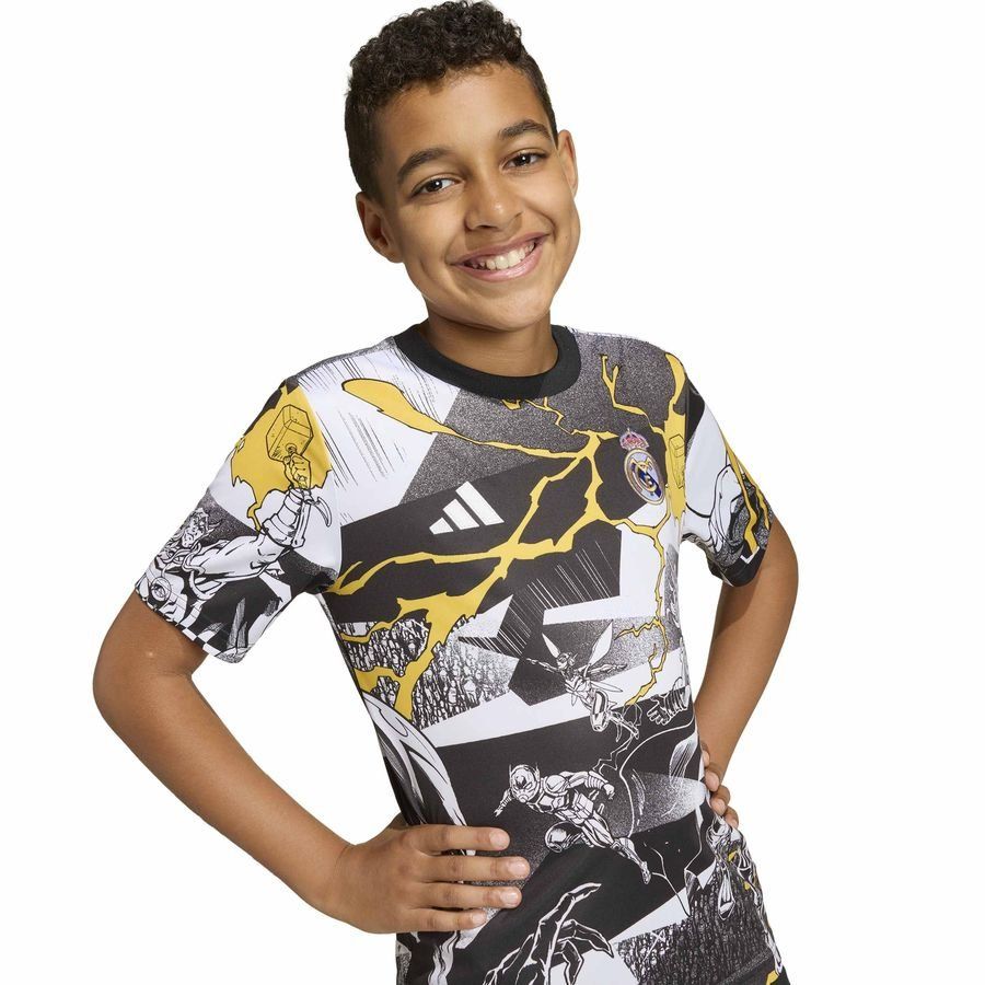REAL PRESHI Y WHITE/BLACK/BOGOLD-SoccerKits Hub | Buy Soccer Jerseys Online