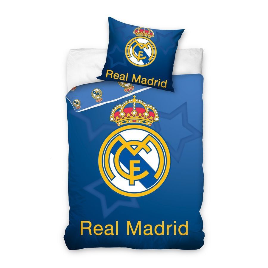 Real Madrid Bedding 140 x 200 cm - Blue-SoccerKits Hub | Buy Soccer Jerseys Online
