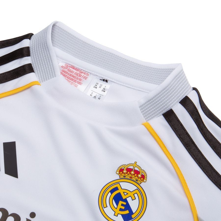 Real Madrid Home Shirt 2025/26 Mini-Kit Kids-SoccerKits Hub | Buy Soccer Jerseys Online