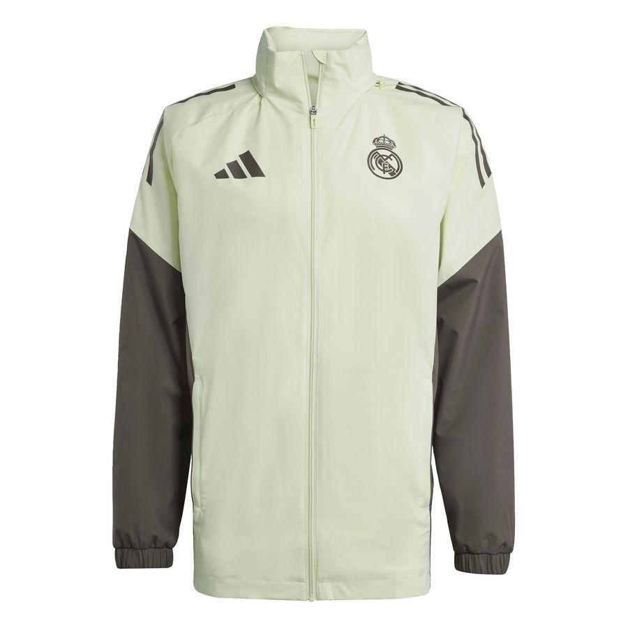 Real Madrid Jacket All Weather Tiro 25 - Almost Lime - Men's-SoccerKits Hub | Buy Soccer Jerseys Online