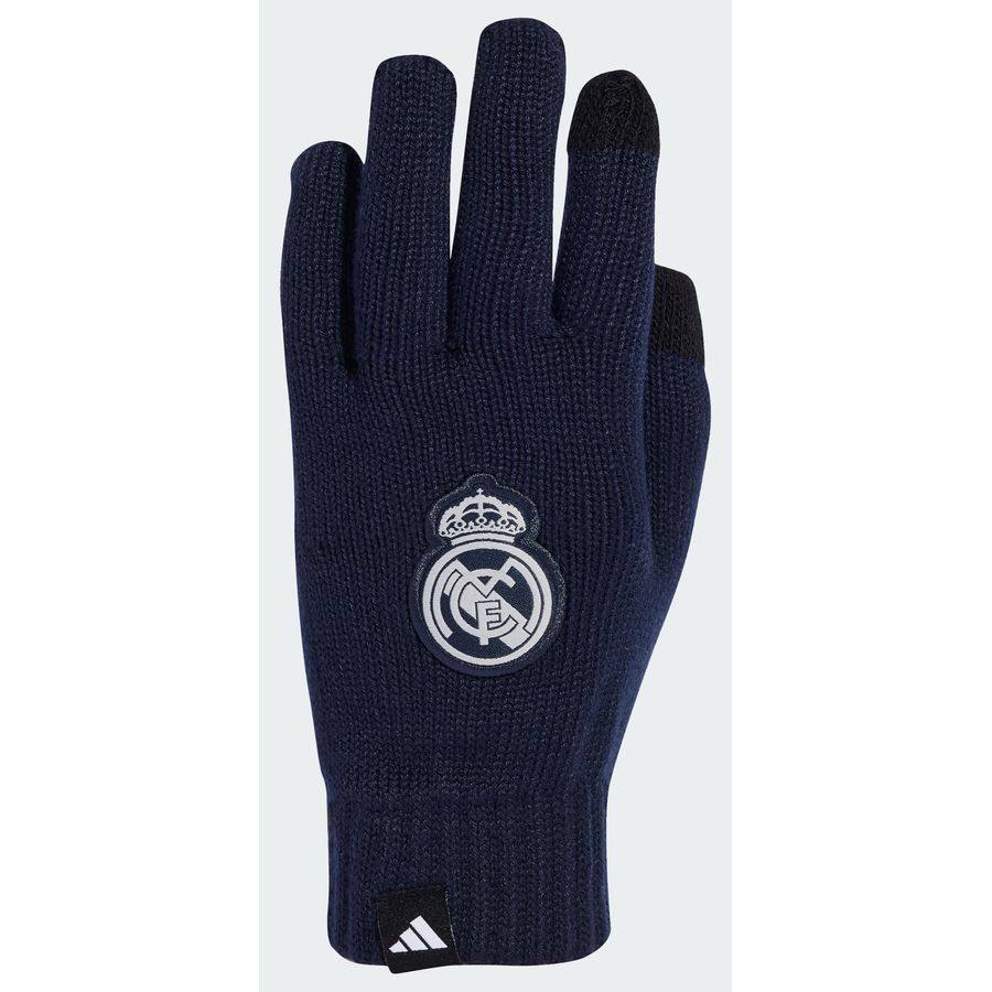Real Madrid Player Gloves - Legend Ink/Metallic Silver-SoccerKits Hub | Buy Soccer Jerseys Online